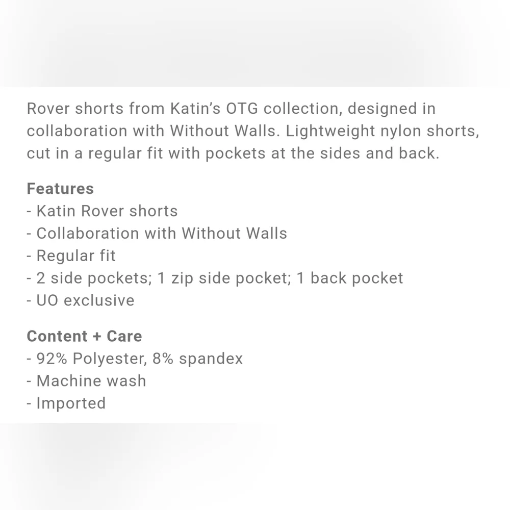 UO Katin OTG X Without Walls Men's Rover Short in Moonlight Jade Sky Blue